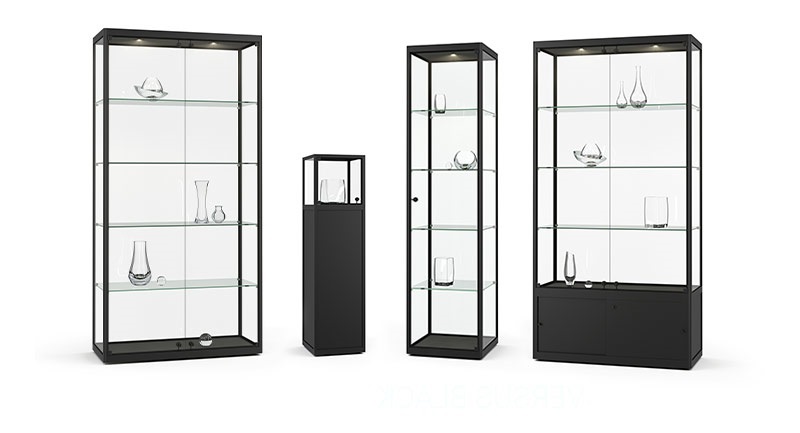 Glasvitrinen schwarz Glasvitrine schwarz