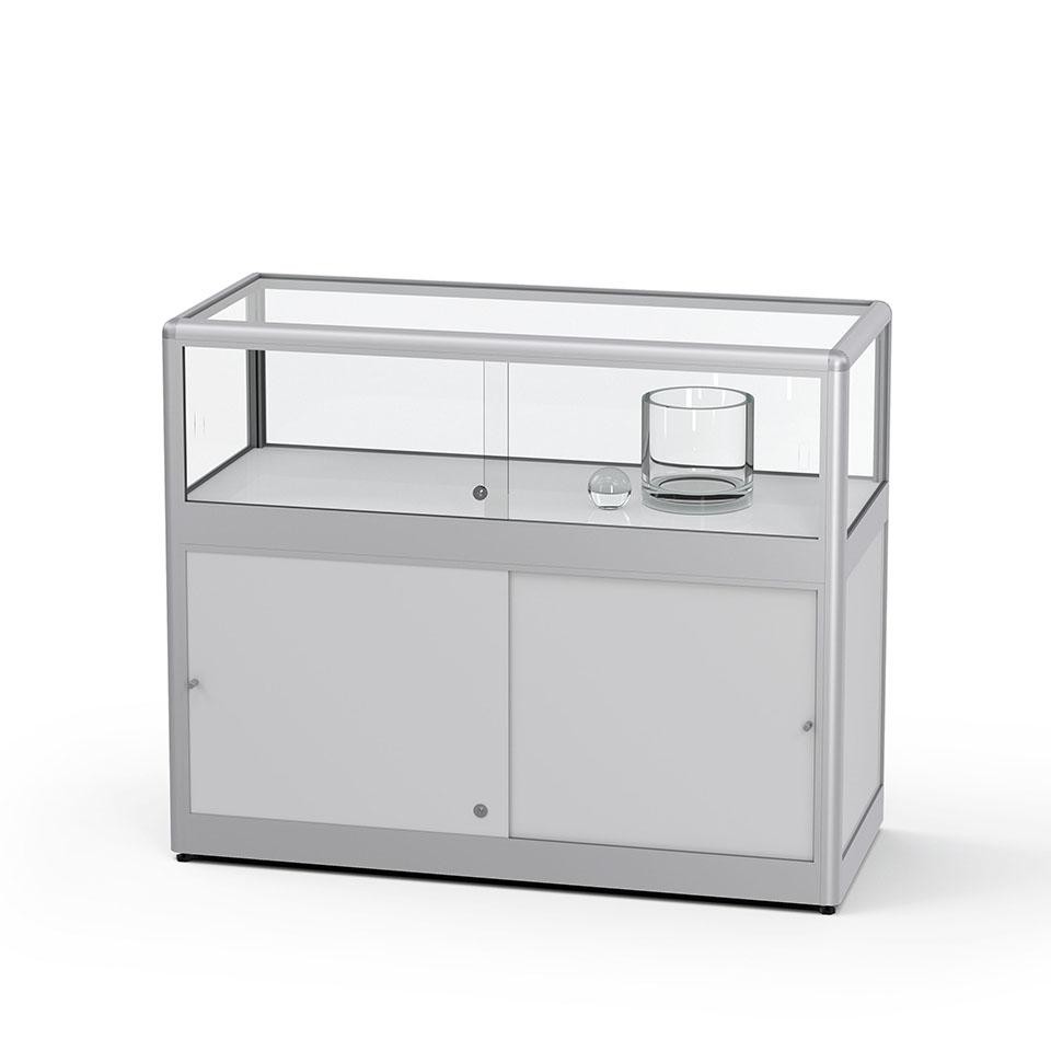 tischvitrine mit unterschrank