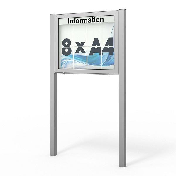 Schaukasten mit Standbeinen Schaukasten mit Standbeinen